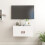 Berkfield Wall Cabinet White 60x30x30 cm Solid Wood Pine 1