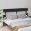 Berkfield Bed Headboard Black 184x3x81 cm Solid Wood Pine 1