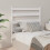 Berkfield Bed Headboard White 106x4x100 cm Solid Wood Pine 1
