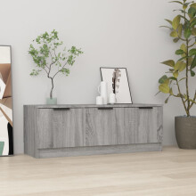 Berkfield TV Cabinet Grey Sonoma 102x35x36.5 cm Engineered Wood