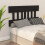 Berkfield Bed Headboard Black 183.5x3x81 cm Solid Wood Pine 1