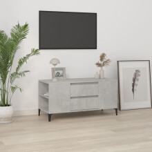 Berkfield TV Cabinet Concrete Grey 102x44.5x50 cm Engineered Wood