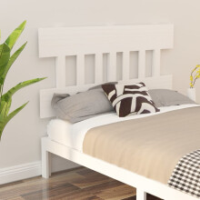 Berkfield Bed Headboard White 203.5x3x81 cm Solid Wood Pine