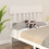 Berkfield Bed Headboard White 203.5x3x81 cm Solid Wood Pine 1