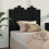 Berkfield Bed Headboard Black 96x4x110 cm Solid Wood Pine 1