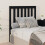 Berkfield Bed Headboard Black 96x6x101 cm Solid Wood Pine 1