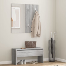 Berkfield Hallway Furniture Set Grey Sonoma Engineered Wood