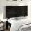 Berkfield Bed Headboard Black 124x6x82.5 cm Solid Wood Pine 1
