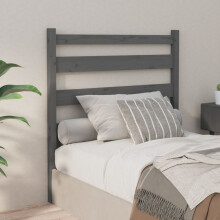 Berkfield Bed Headboard Grey 96x4x100 cm Solid Wood Pine