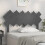 Berkfield Bed Headboard Grey 132x3x81 cm Solid Wood Pine 1