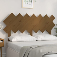 Berkfield Bed Headboard Honey Brown 141x3x80.5 cm Solid Wood Pine