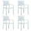 Berkfield 5 Piece Garden Dining Set White 3