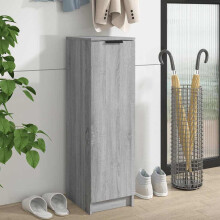 Berkfield Shoe Cabinet Grey Sonoma 30x35x100 cm Engineered Wood