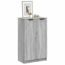 Berkfield Shoe Cabinet Grey Sonoma 59x35x100 cm Engineered Wood