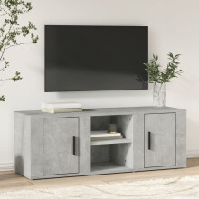 Berkfield TV Cabinet Concrete Grey 100x31.5x35 cm Engineered Wood