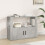 Berkfield Sideboard Concrete Grey 80x30x60 cm Engineered Wood 1