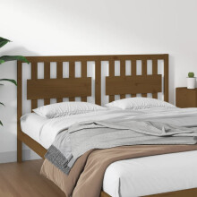 Berkfield Bed Headboard Honey Brown 155.5x4x100 cm Solid Wood Pine