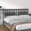 Berkfield Bed Headboard Grey 185.5x4x100 cm Solid Wood Pine 1