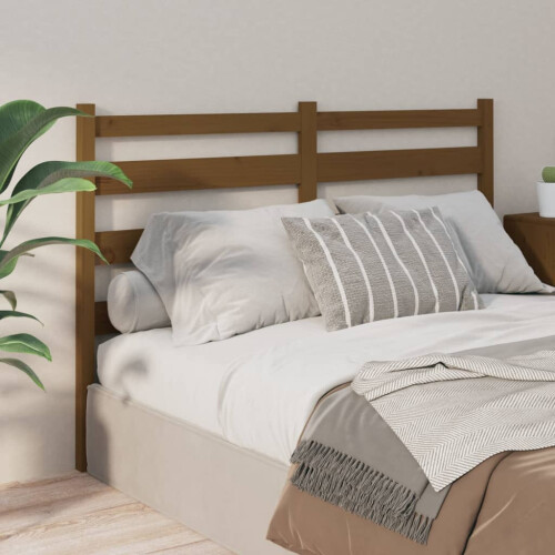Berkfield Bed Headboard Honey Brown 186x4x100 cm Solid Wood Pine