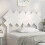 Berkfield Bed Headboard White 132x3x81 cm Solid Wood Pine 1