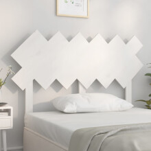 Berkfield Bed Headboard White 122.5x3x80.5 cm Solid Wood Pine