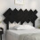 Berkfield Bed Headboard Black 122.5x3x80.5 cm Solid Wood Pine 1