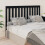 Berkfield Bed Headboard Black 166x6x101 cm Solid Wood Pine 1