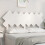 Berkfield Bed Headboard White 141x3x80.5 cm Solid Wood Pine 1