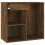 Berkfield LED Dressing Table with Cabinet Smoked Oak Engineered Wood 9