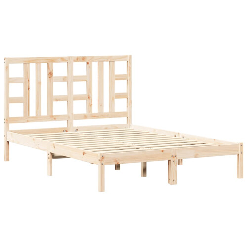 Berkfield Bed Frame without Mattress 135x190 cm Double Solid Wood 1