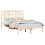 Berkfield Bed Frame without Mattress 135x190 cm Double Solid Wood 4
