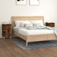 Berkfield Bedside Cabinets 2 pcs Smoked Oak 40x35x70 cm Engineered Wood