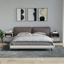 Berkfield Bedside Cabinets 2 pcs Grey Sonoma 40x35x50 cm