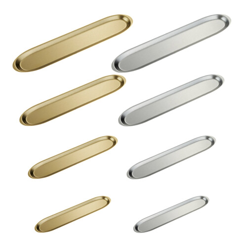 Modern Narrow Appetizer Serving Dish Elegant Corrosions-gold D 1