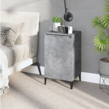 Berkfield Bedside Cabinet Concrete Grey 40x35x70 cm Engineered Wood