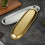 Modern Narrow Appetizer Serving Dish Elegant Corrosions-gold D 5