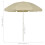 Berkfield Beach Parasol Sand Yellow 240 cm 6