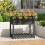 Berkfield Planter with Shelf Grey 82.5x54x81 cm Solid Wood Pine 1