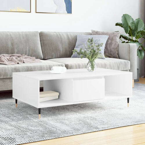 Berkfield Coffee Table White 104x60x35 cm Engineered Wood