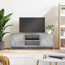 Berkfield TV Cabinet Concrete Grey 102x30x37.5 cm Engineered Wood