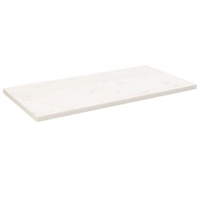Berkfield Table Top White 110x60x2.5 cm Solid Wood Pine Rectangular