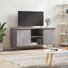 Berkfield TV Cabinet Grey Sonoma 104x35x50 cm Engineered Wood