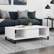 Berkfield Coffee Table White 104x60x35 cm Engineered Wood