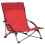 Berkfield Folding Beach Chairs 2 pcs Red Fabric 2
