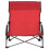 Berkfield Folding Beach Chairs 2 pcs Red Fabric 3