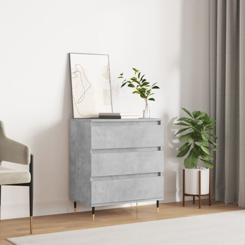 Berkfield Sideboard Concrete Grey 60x35x70 cm Engineered Wood