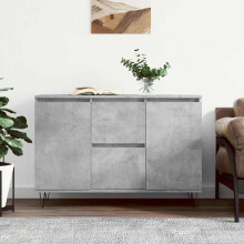 Berkfield Sideboard Concrete Grey 101.5x35x70 cm Engineered Wood