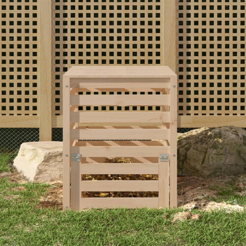 Berkfield Composter 63.5x63.5x77.5 cm Solid Wood Pine