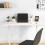 Berkfield Desk Top White 110x60x2.5 cm Solid Wood Pine 1