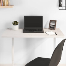 Berkfield Desk Top White 80x40x2.5 cm Solid Wood Pine